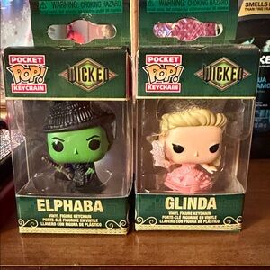 Funko Pocket Pop! Keychain Set - Green and Pink